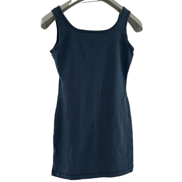 Peruvian‎ Connection Blue Stretchy Pima Cotton Tank Top Midi Dress Size small - Picture 2 of 5